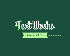 Text - Green Magical Text logo design