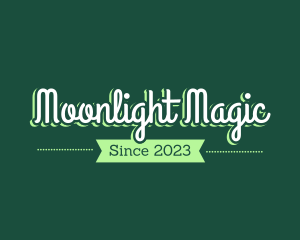 Green Magical Script logo design