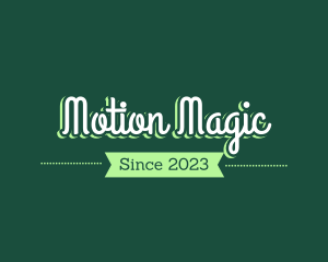 Green Magical Script logo design