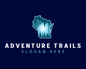 Wisconsin Cave Exploration logo design