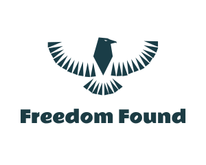 Independence - Blue Tribal Bird logo design