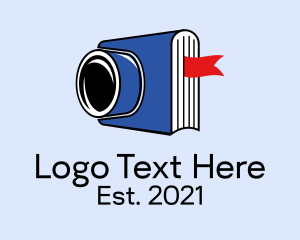 Blogging - Camera Photography Book logo design
