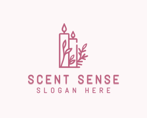 Organic Scented Candle logo design