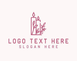 Leaf - Organic Scented Candle logo design