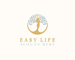 Woman Tree Wellness logo design