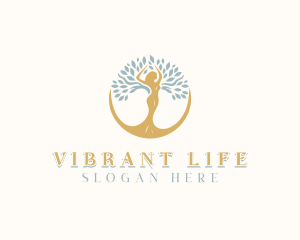 Woman Tree Wellness logo design