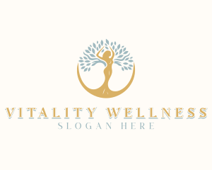 Woman Tree Wellness logo design