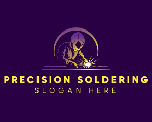 Soldering - Mechanic Welding Machinery logo design