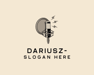 Microphone Radio Podcast Logo