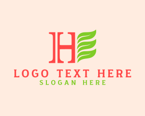 Herbal - Beauty Shop Letter H logo design