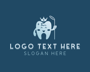 Pediatric - Crown Tooth Dentist logo design