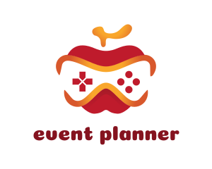 Fruit - Apple Game Controller logo design