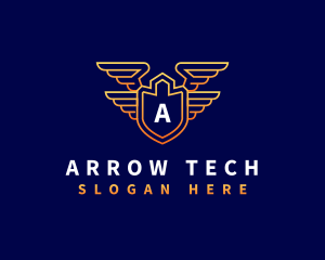 Shield Wing Security logo design