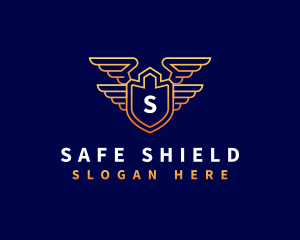 Shield Wing Security logo design