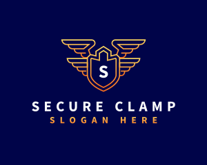 Shield Wing Security logo design