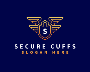 Shield Wing Security logo design