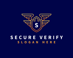 Shield Wing Security logo design