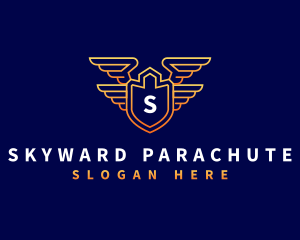 Shield Wing Security logo design