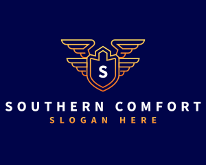 Shield Wing Security logo design