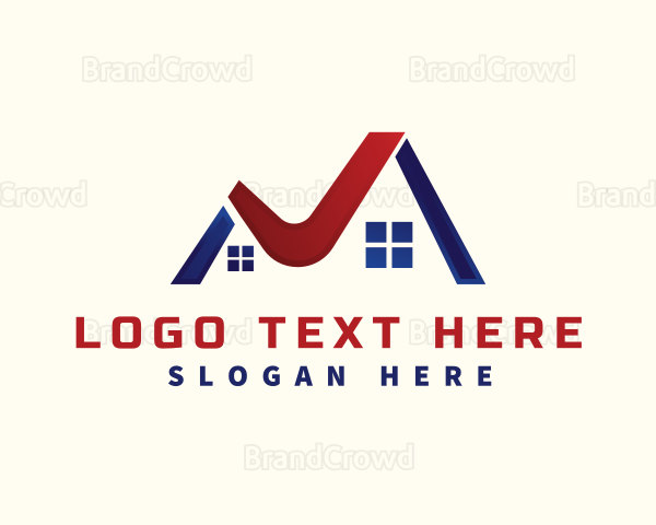 Roof Real Estate Letter J Logo