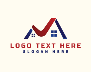 Roofing - Roof Real Estate Letter J logo design
