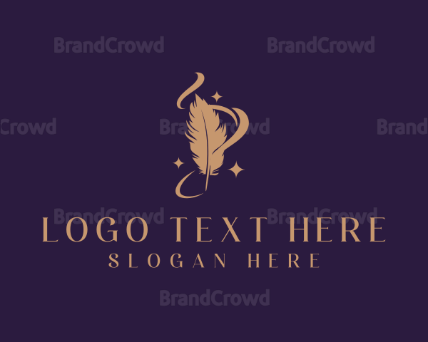 Mystical Feather Quill Logo