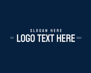 Typographic - Simple Minimal Business logo design