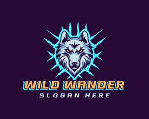 Wild Wolf Scratch Gaming logo design