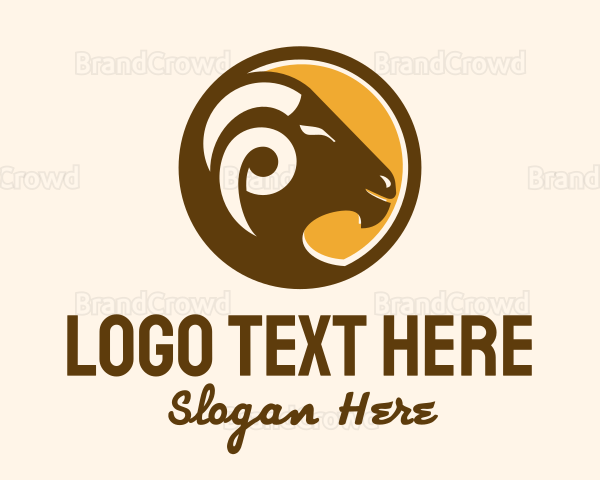Ram Head Badge Logo