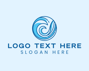 Swirl - Ocean Wave Surfing logo design