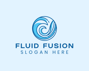 Ocean Wave Surfing logo design