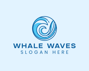 Ocean Wave Surfing logo design