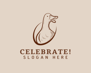 Rustic Duck Bird Logo