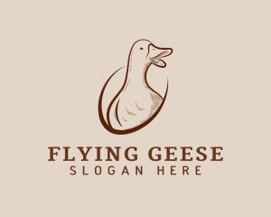 Rustic Duck Bird logo design