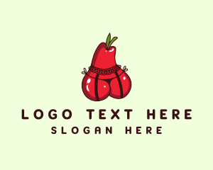 Erotic - Sexy Pear Lingerie logo design