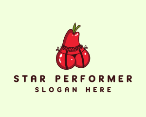 Entertainer - Sexy Pear Lingerie logo design