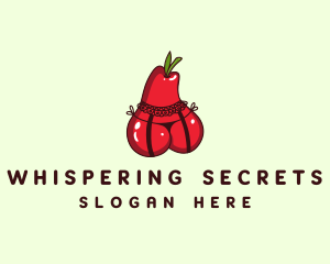 Intimate - Sexy Pear Lingerie logo design