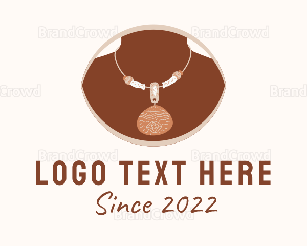 Traditional Boho Necklace Logo