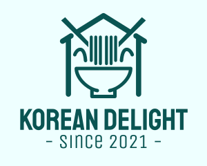 Korean - Happy Noodle House logo design