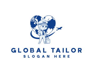 Global Flight Pilot logo design