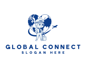 Global Flight Pilot logo design