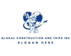 Global Flight Pilot logo design