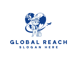 Global Flight Pilot logo design