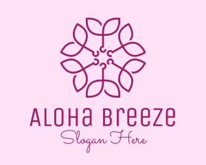 Ornamental Elegant Flower logo design