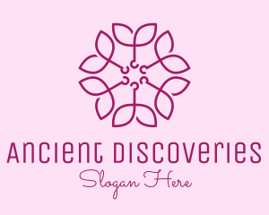 Ornamental Elegant Flower logo design