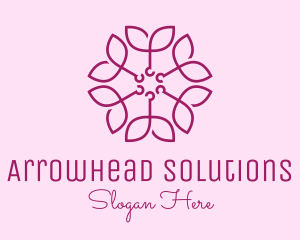 Ornamental Elegant Flower logo design