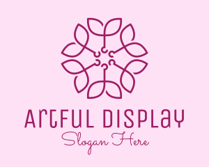 Ornamental Elegant Flower logo design