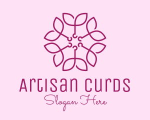 Ornamental Elegant Flower logo design