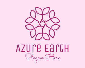 Ornamental Elegant Flower logo design