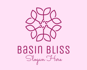 Ornamental Elegant Flower logo design